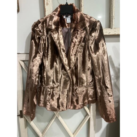 NWT WDNY WD.NY size large velour blazer jacket - Picture 1 of 3